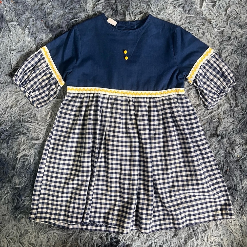Vintage 70s Penn Prest Dress Fall Gingham